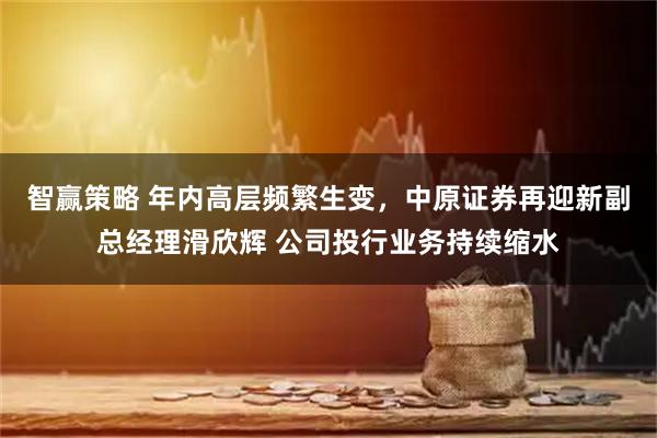 智赢策略 年内高层频繁生变，中原证券再迎新副总经理滑欣辉 公司投行业务持续缩水